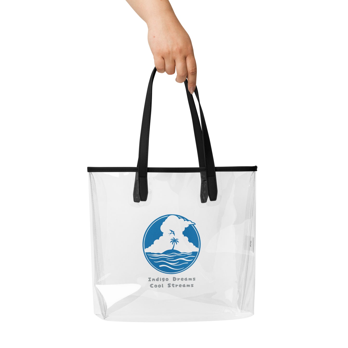 Clear Tote Bag Indigo Dream – Overall Look | WITH HEELS