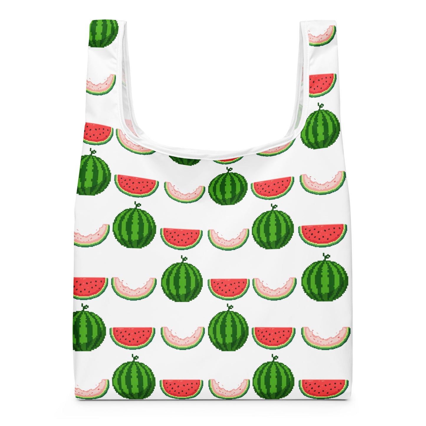 Dot watermelon shopping bag - front view | WITH HEELS