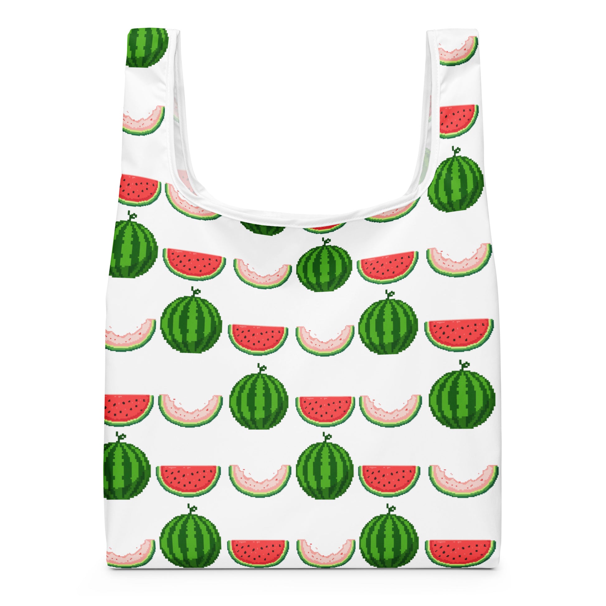 Dot watermelon shopping bag - front view | WITH HEELS