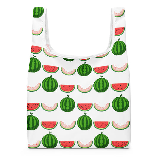 Dot watermelon shopping bag - front view | WITH HEELS