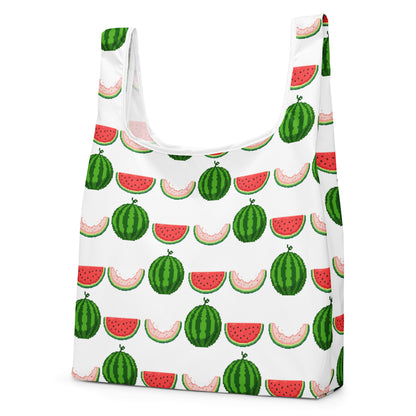 Dot watermelon shopping bag - side view | WITH HEELS