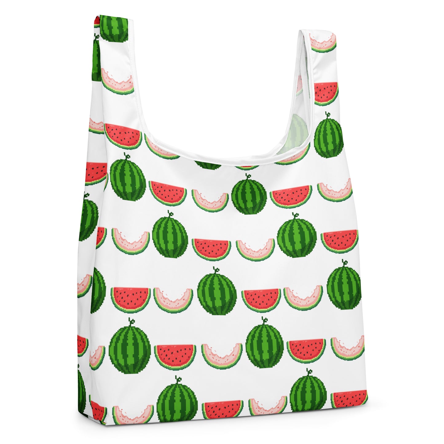 Dot watermelon shopping bag - back view | WITH HEELS