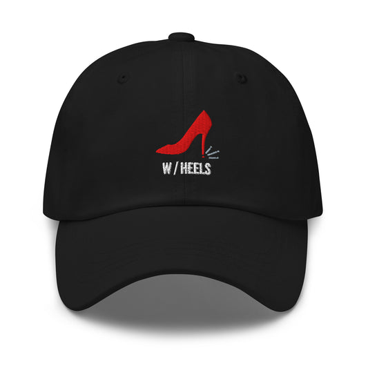 刺繍キャップ W/HEELS レッド | WITH HEELS embroidered cap red