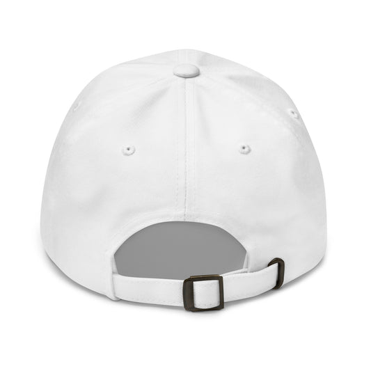 W/HEELS Logo Embroidered Cap White – Navy Embroidery