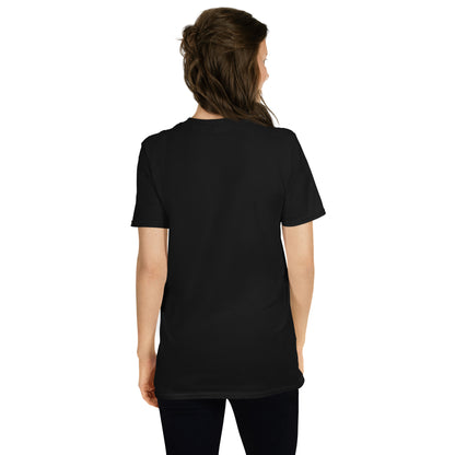 Choose to Bloom Graphic T-Shirt – Black, Back View (Model)