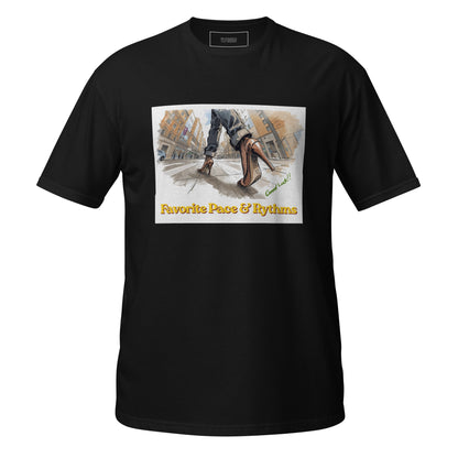 グッドラック・ウォーキングプリントのTシャツ / Good Luck Walking print unisex t-shirt

