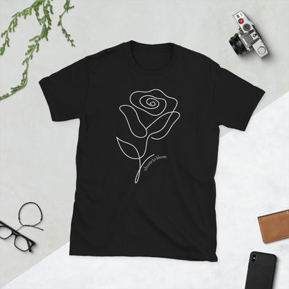 Choose to Bloom Graphic T-Shirt – Black, Front View