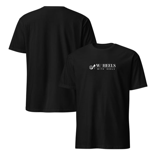 W/HEELS Logo T-Shirt Black – One Point Chest Logo