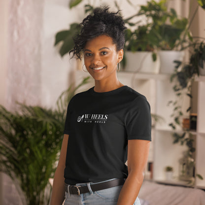 W/HEELS Logo T-Shirt Black – One Point Chest Logo