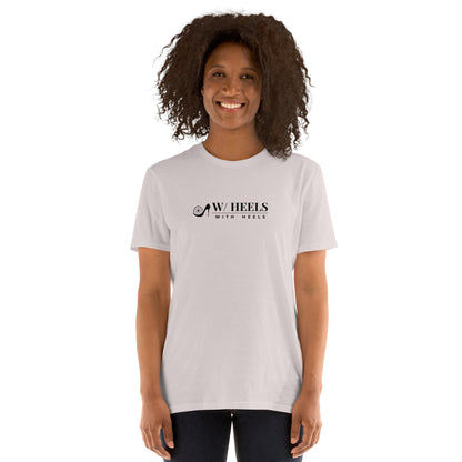 W/HEELS Logo T-Shirt Ice Grey – One Point Chest Logo