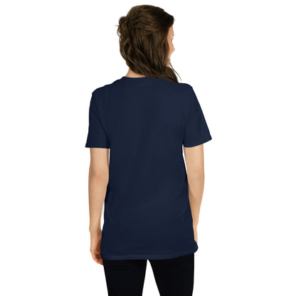 Choose to Bloom Graphic T-Shirt – Navy, Back View (Model)