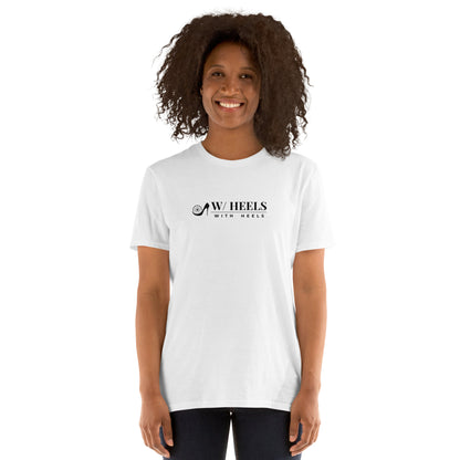 W/HEELS Logo T-Shirt White – One Point Chest Logo