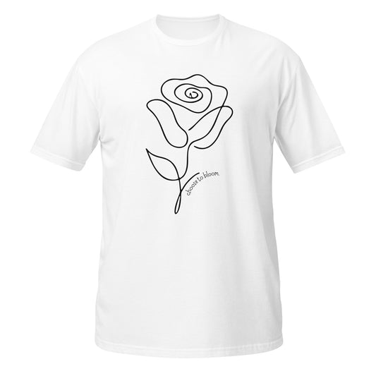 Choose to Bloom Graphic T-Shirt – White, Front View